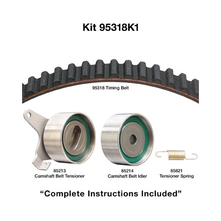 Dayco 01-05 Kia 1.5/1.6L Timing Belt Kit, 95318K1 95318K1